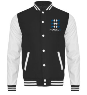 HENSELX College Jacke mit Stick - College Sweatjacke mit Stick-6757