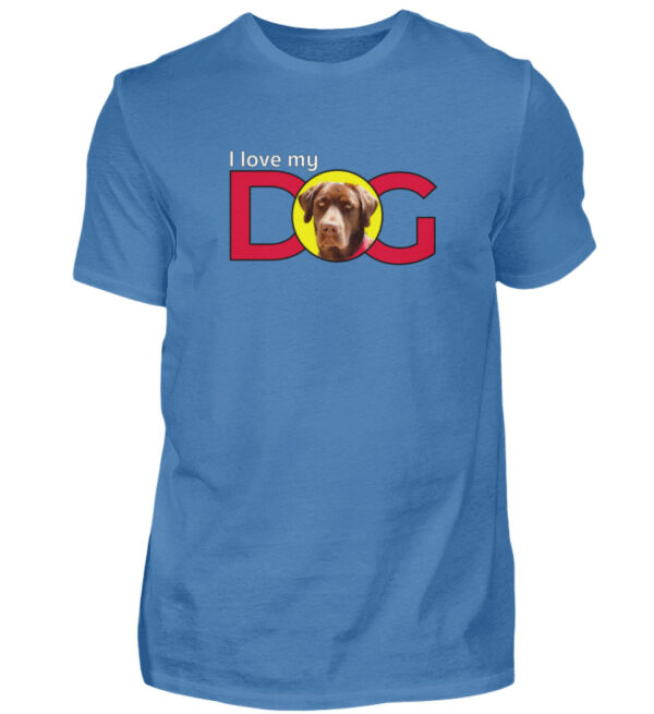 I love my DOG - Timmy - Herren Premiumshirt-2894