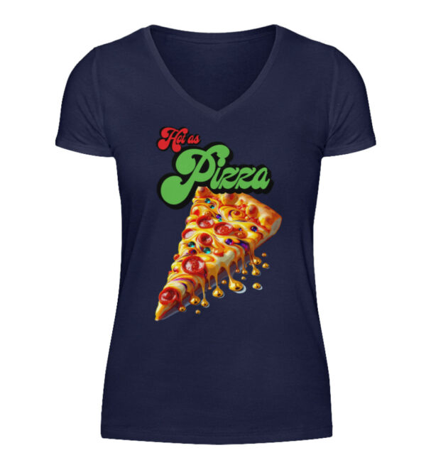 Hot as Pizza - V-Neck Damenshirt-198